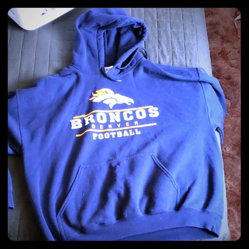 Denver Broncos Football hooded p/o sweatshirt